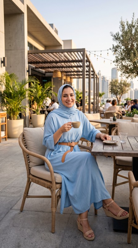25 Gulf Summer Outfits for Women 2026 Chic & Breathable Modest Fashion Ideas