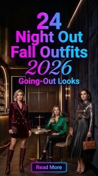 24 Night Out Fall Outfits for Women 2026 Effortlessly Chic Evening Style