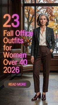 23 Fall Office Outfits for Women Over 40 2026 Chic & Effortless Workwear Ideas