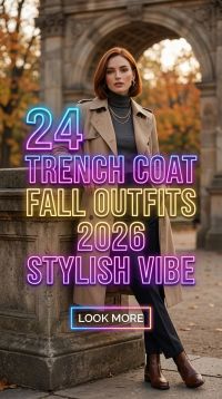24 Trench Coat Fall Outfits for Women 2026 Chic & Timeless Style Ideas