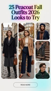 25 Peacoat Fall Outfits for Women 2026 Chic & Timeless Style Ideas