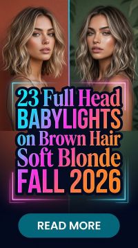 23 Full Head Babylights on Brown Hair - Soft Blonde Highlight Ideas Fall 2026