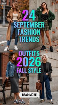 24 September Fashion Trends Outfits 2026 Early Fall Style Every Woman Will Love