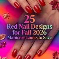 25 Red Nail Designs for Fall 2026 Stunning Autumn Manicure Inspiration