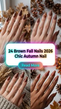 24 Brown Fall Nails 2026 Chic Autumn Nail Designs to Try for Women