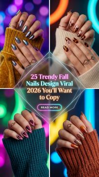 25 Trendy Fall Nails 2026 Chic Autumn Nail Designs for Women