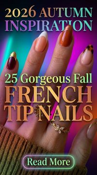 25 Gorgeous Fall French Tip Nails 2026 Elegant Autumn Nail Inspiration
