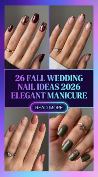 26 Fall Wedding Nail Ideas 2026 Elegant Manicure Inspiration for Brides