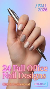 24 Fall Office Nail Designs 2026 Chic & Professional Manicure Ideas