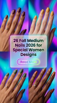 26 Fall Medium Nails 2026 Trendy Autumn Nail Ideas to Try