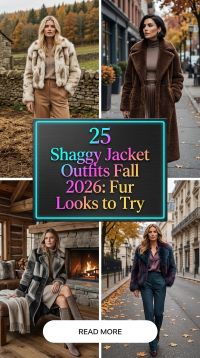 25 Shaggy Jacket Outfits for Women 2026 Chic Faux Fur Looks to Try