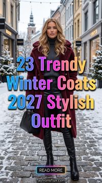23 Trendy Winter Coats for Women 2027: Stylish Outfit Proportion Ideas