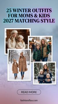 25 Winter Casual Outfits for Moms & Kids 2027: Matching Style Made Easy