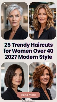 25 Trendy Haircuts for Women Over 40 2027: Shape Ideas & Modern Style