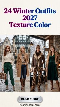 24 Winter Outfits for Women 2027: Texture, Color & Balanced Layers