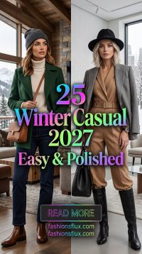 25 Winter Casual Outfits for Women 2027: Easy & Polished Looks