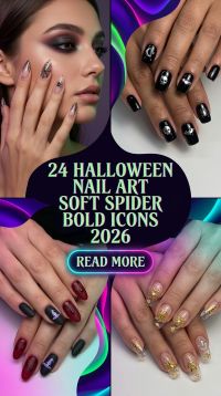 24 Halloween Nail Art Ideas From Soft Spider Webs to Bold Icons 2026