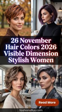 26 November Hair Colors 2026 With Visible Dimension for Stylish Women