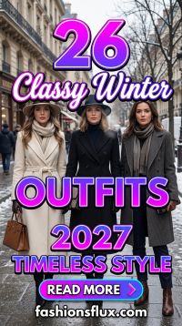 26 Classy Winter Outfits 2027 for Women Who Love Timeless Style