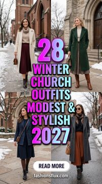 28 Chic Winter Church Outfit Ideas for Women 2027 to Stay Modest and Stylish