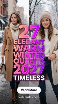 27 Elegant Warm Winter Outfits for Women 2027 With Timeless Cozy Style