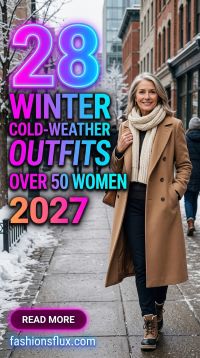 28 Classy Winter Cold-Weather Outfits for Women Over 50 2027 With Chic Boots