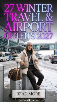 27 Winter Travel & Airport Outfits 2027 for Cozy Adventures for Women