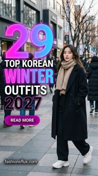 29 Korean Women Winter Outfits 2027: Cozy and Trendy Looks