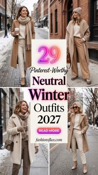 29 Pinterest-Worthy Neutral Winter Outfits for Women 2027